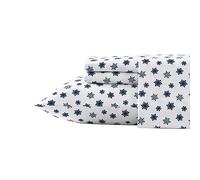 Nautica - Set di lenzuola per letto matrimoniale, flanella spazzolata, morbida e accogliente decorazione per la casa (fiocco di neve, Queen)