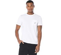 Nautica Solid Crew Neck Short Sleeve Pocket T-Shirt Canottiera, Bianca, XXL Uomo