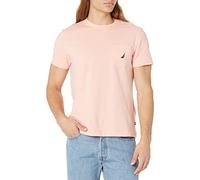 Nautica Solid Crew Neck Short Sleeve Pocket T-Shirt, Sabbia Corallo, M Uomo