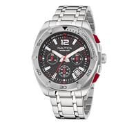 Orologio Uomo NAUTICA TIN CAN BAY NAPTCF206 Chrono Acciaio Nero Sub 100mt