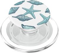 Nautica Vintage SeaShell Starfish Ocean Beach Art PopSockets PopGrip per MagSafe