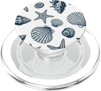 Nautica Vintage SeaShell Starfish Ocean Beach Art PopSockets PopGrip per MagSafe
