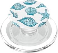 Nautica Vintage SeaShell Starfish Ocean Beach Art PopSockets PopGrip per MagSafe