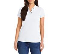 Nautica Women's 3-Button Short Sleeve Breathable 100% Cotton Polo Shirt