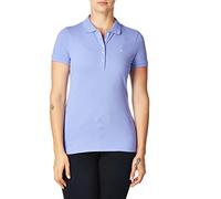 Nautica Women's 5-Button Short Sleeve Breathable 100% Cotton Polo Shirt