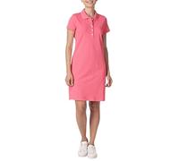 Nautica Women's Easy Classic Short Sleeve Stretch Cotton Polo Dress, Rouge Pink, Medium