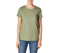 Nautica Women's Easy Comfort Supersoft 100% Cotton Classic Logo T-Shirt, Urban Camo, X-Large