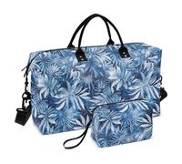 Nautical Beach Ocean Style Snowflakes Safari - Borsa da viaggio per la notte, grande borsa da trasporto con borsa da viaggio impermeabile