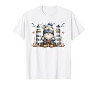 Nautical Lighthouse GNOME for Women And Men Funny Boating Maglietta