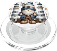 Nautical Lighthouse Gnome For Women And Men Funny Boating PopSockets PopGrip per MagSafe
