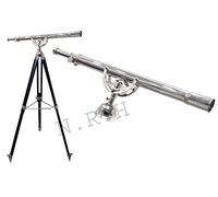 Nautical Master Telescopio Maritime Vintage Legno Pavimento In Legno Regalo