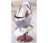 Casco chiuso europeo - Medieval Knight Armatura Helm Larp Sca - Costume da gioco di ruolo