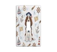 Nautical Springer Spaniel Dog Navy - Placca decorativa per interruttore della luce a 1 banda, interruttore singolo, piastra elettrica per la stanza, quadro elettrico per camera