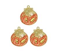 Nauticals Inspire - Set di 3 ciondoli multicolore a forma di stella marina con conchiglie per creare collane e gioielli ispirati alla spiaggia, Misura unica, come descritto, come descritto