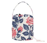 Nautico Beach Ocean Style Roses Safari Crochet Tote Bag con fori Viaggio Organizer Bag per Knitting Tool bolso para hilos de Crochet
