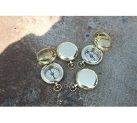 Nautico Ottone con Pulsante Bussola Lotto Marino 5.1cm Tasca Set Di 100 Unità