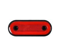 NAUTIG 5 Pezzi 12V 24V Luci Di Posizione Laterali Per Camion Per Rimorchi A LED Riflettore Per Furgoni In Liquidazione Per Scania Set Fanali(5Pcs Red)