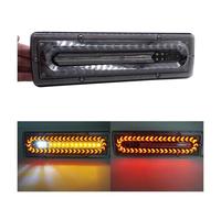 NAUTIG Fanale Posteriore Camion Luci Posteriori Stop Freno Indicatore Lampada Segnalazione Rimorchio Roulotte Trattore Camper 2 Pezzi LED Set Fanali(2PCS 12-24V)