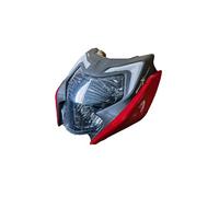 NAUTIG Fari Anteriori Faro Anteriore A LED Per Moto Per TVS Per Apache Per RTR 160/200 4V Faro Motociclo(Rosso)