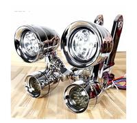 NAUTIG Fari Anteriori Luci Guida A LED Montate Sulla Carenatura E Indicatori Direzione A LED Fumé Cromati Adatti I Modelli Per Electra E Per Street Glide Dal 2014 Al 2022 Faro Motociclo