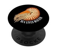 Nautilus creature marine preistoriche che salvano gli oceani PopSockets PopGrip Adesivo