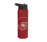 Nautilus Shell Fibonacci Spiral Math Art Stainless Steel Insulated Water Bottle