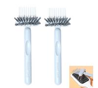 NAUXIU 2in1 Pettine Spazzola di Pulizia Spazzola Per Capelli Pulitore Rastrello Pettine Embedded Strumento Mini Capelli Sporco Polvere Dei Capelli di Rimozione Per La Rimozione B H1n9