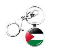 NAUXIU Portachiavi per la pace della Palestina, portachiavi con bandiera palestinese, portachiavi gratuito della Palestina, preghiera bandiera per la pace, anelli supplementari, nazionale