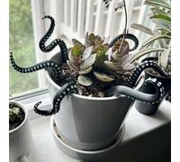 NAUXIU Set di 7 paletti da giardino a forma di tentacolo di polpo che si illuminano al buio, in resina luminescente, divertenti regali decorativi per Halloween