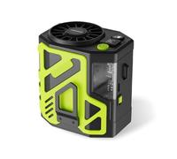 NAUXIU Ventola portatile da vita, batteria da 6000 mAh, durata 24 ore, 10 velocità, clip per camicia, dispositivo freddo per soffiare il corpo