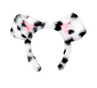 NAUZE Cerchietto per capelli con orecchie di cane dalmata cartone animato, copricapo per cosplay, accessori per capelli per Halloween World Book Day Party Dress Up
