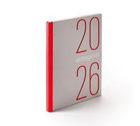 NAVA - Agenda 2026 Settimanale 12 Mesi 20x26cm, Planner Settimanale Verticale con Segnapagina, Bordi Colorati, Copertina Rigida Resistente, 160 Pagine per Appunti e Rubrica per Ufficio e Vita Privata