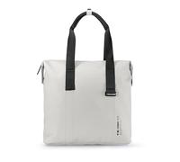 NAVA - Borsa Tote Bag Donna e Uomo Bianca, Shopper Donna, Uomo, Adulti, Ragazzi, Resistente e Waterproof dal Design Urban, Borse con Manici in Tessuto, Dettagli Metallici, Interno con Busta Rimovibile