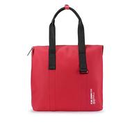 NAVA - Borsa Tote Bag Donna e Uomo Rossa, Shopper Donna, Uomo, Adulti, Ragazzi, Resistente e Waterproof dal Design Urban, Borse con Manici in Tessuto, Dettagli Metallici, Interno con Busta Rimovibile