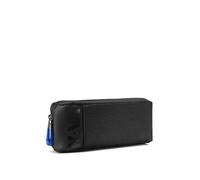 NAVA DESIGN - Astuccio Portapenne con Chiusura a Zip, Colore Nero/Blu Cobalto - Dimensioni 8 x 21 x 5 cm