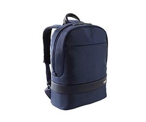 NAVA Design - Zaino Organizzato con Un Scomparto: Porta PC e Porta Tablet, Colore Blu Scuro - Dimensioni 30 x 13.5 x 42 cm