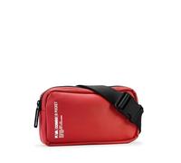 NAVA - Marsupio Uomo e Donna Rosso con Tracolla Regolabile per Vita e Spalla, Marsupio Impermeabile Cittadino con Chiusura Zip e Tasca Interna, Borsello Uomo Donna per Uso Quotidiano, Viaggi, Trekking