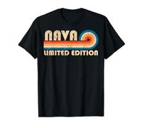 NAVA Retro 70s 80s Sunset Stripe Maglietta