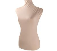 NAVADEAL Hellhautfarbener Lycra-Stoffbezug, für Modedesigner, Einzelhandel, Boutique, Store, Kleiderform, Schnuller, Bezug (Schaufensterpuppe nicht im Lieferumfang enthalten), 100% handgefertigt
