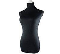 NAVAdeal Superba copertura in tessuto Lycra nera, perfetta per manichino a forma di manichino (manichino non incluso)
