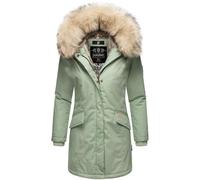 Navahoo B669 - Cappotto invernale da donna, parka con pelliccia sintetica premium, M