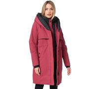 Navahoo B970 - Giacca invernale da donna di design, lunga, con collo alto, bordeaux, XS
