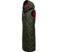NAVAHOO Gilet 'Schnuckel' cachi / granatina / nero, Taglia M