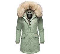 Navahoo B669 - Cappotto invernale da donna, parka con pelliccia sintetica premium, S