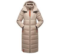 Navahoo Cappotto invernale da donna, caldo trapuntato, con cappuccio, fiore di cristallo, XS-6XL, talpa, 4XL