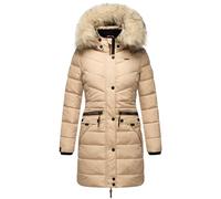 Navahoo Cappotto invernale da donna con cappuccio in pelliccia sintetica rimovibile Paula XS-5XL, beige., XS