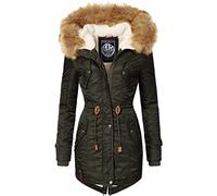 Navahoo - Cappotto invernale da donna “La Viva”, taglia selezionabile | Lunghezza: lunghezza coscia | grado di calore 3 su 3 - imbottitura calda | impermeabile e antivento | grande cappuccio