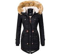 Navahoo - Cappotto invernale da donna “La Viva”, taglia selezionabile | Lunghezza: lunghezza coscia | grado di calore 3 su 3 - imbottitura calda | impermeabile e antivento | grande cappuccio