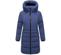 Navahoo - Cappotto invernale lungo da donna con collo alto e interno in pile parzialmente invernale Mondnebel XIV, XS-4XL, Blu violetto, M