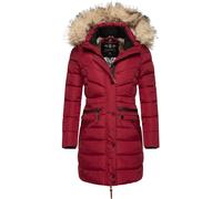 NAVAHOO Cappotto invernale 'Paula' beige / grigio scuro / rosso scuro Donna NAVAHOO XS